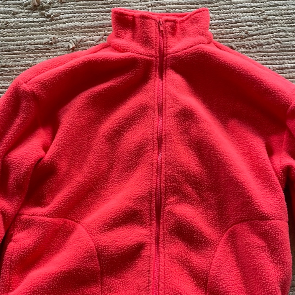 Fuzzy Neon Zip Up